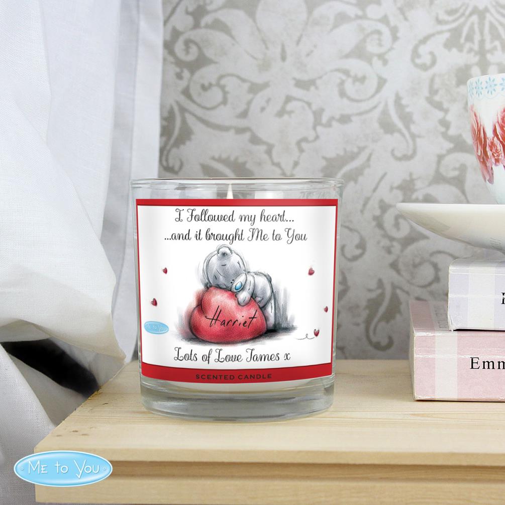 Personalised Me To You Heart Scented Jar Candle Extra Image 2